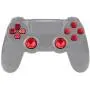 eXtremeRate Red Metal Buttons for Playstation 4 Controller, Aluminum Analog Thumbsticks & Bullet Buttons & D-pad Replacements Kits for PS4 Slim Pro Controller