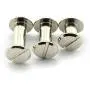 60 Sets Silvery Chicago Screws Assorted Kit 1/4 3/8 1/2 Inches Screw Posts Metal Accessories Nail Rivet Chicago Button for DIY Leather Decoration Bookbinding Round Flat Head Stud Screw 60 Sets Silvery Chicago Screws Assorted Kit 1/4 3/8 1/2 Inches Screw Posts Metal Accessories Nail Rivet Chicago Button for DIY Leather Decoration Bookbinding Round Flat Head Stud Screw