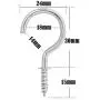 BronaGrand 50 Pieces Metal Screw-in Ceiling Hooks Cup Hook,Screw Hanger for Hanging Plants Mugs Kitchen Utensils Wind Chimes 1-1/4''(Silver) BronaGrand 50 Pieces Metal Screw-in Ceiling Hooks Cup Hook,Screw Hanger for Hanging Plants Mugs Kitchen Utensils Wind Chimes 1-1/4''(Silver)
