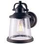 YaoKuem Outdoor Wall Lantern, Wall Sconce as Porch Lighting Fixture, E26 Medium Base, Metal Housing Plus Glass, Oil Rubbed Bronze Finish, Bulbs not Included