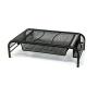 Mind Reader MESHMONSTA-BLK Metal Mesh Monitor Stand and Desk Organizer with Drawer, Black