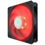 Cooler Master SickleFlow 120 Red LED Case & Cooling Fan - Translucent Air Balance Blades, 62 CFM, 2.5 mmH2O, 8 to 27 dBA - Red LED