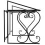 Microwave Stand Metal Microwave oven Shelf Rack DoubleWin Dish Rack Kitchen Organizer Counter Cabinet Storage Racks-Black
