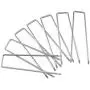 Ohuhu 100 Pack 6 Inch Steel Garden Stakes Landscape Staples, Thicken 11-Gauge Anti-Rust Heavy Duty Garden Staples, Sod Fence Pins for Landscaping, Ground Cover, Weed Barrier Fabric, Irrigation Tubing Ohuhu 100 Pack 6 Inch Steel Garden Stakes Landscape Staples, Thicken 11-Gauge Anti-Rust Heavy Duty Garden Staples, Sod Fence Pins for Landscaping, Ground Cover, Weed Barrier Fabric, Irrigation Tubing