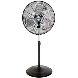 Hurricane HGC736472 Pedestal Fan-20 Inch, Pro Series, High Velocity, Heavy Duty Metal For Industrial, Commercial, Residential, Greenhouse Use-ETL Listed, 20'', Black