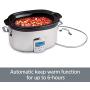All-Clad SD700450 Programmable Oval-Shaped Slow Cooker with Black Ceramic Insert and Glass Lid, 6.5-Quart, Silver