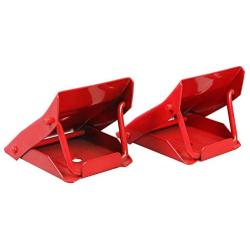 BIG RED TD3553 Torin Steel Safety Wheel Chock: Foldable Tire Stop, Red, 1 Pair