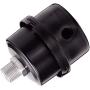 Feather butterfly Replace 1/2'' Thread Connector Air Compressor Muffler Filter Silencer 20mm Black Metal Intake Filter Silencer（2Pcs）