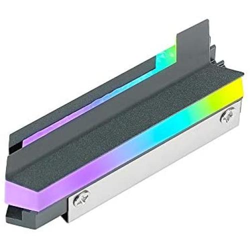 Antec M.2 Heatsink NVMe Cooler, M.2 2280 SSD Aluminum Heat Sinks with PCIE NVME Silicone Thermal Pad （Light）