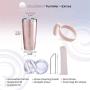 ALBOR Triple Insulated Stainless Steel Tumbler 20 oz Glitter Rose Gold Coffee Travel Mug With Handle