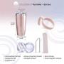 ALBOR Triple Insulated Stainless Steel Tumbler 20 oz Glitter Rose Gold Coffee Travel Mug With Handle