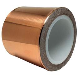 Copper Foil Tape [2 Inch] for Guitar and EMI Shielding, Slug Repellent, Crafts, Electrical Repairs, Grounding - Conductive Adhesive - Thicker Foil - Extra Wide Value Pack at A Great Price [18 FT]