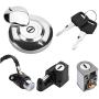Ignition lock,Motorcycle Ignition Switch Fuel Gas Cap Seat Lock Keys for Honda CMX250 Rebel 1985-2014 CA125