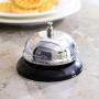 UCEC Call Bell, NO Receptionist Sign, 3.35 Inch Metal Construction Desk Service Dinner Bell, Please Ring Bell Sign for Service Assistance for Hotels, Schools, Restaurants, Reception Areas, Hospitals