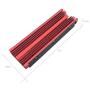 NVMe M.2 Aluminum Heatsink Cooler for 2280 M2 SSD Heat Sink with Silicone Thermal Pad (red)