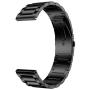 LDFAS Compatible for Fossil 22mm Band, Stainless Steel Metal Strap Compatible for Fossil Gen 5 Carlyle/Julianna/Garrett HR, Q Explorist HR Gen 4/3, Sport 43mm, Gen 5E 44mm Smartwatch, Black