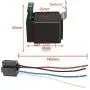 ESUPPORT 12V 30A Car Motor Heavy Duty Relay Socket Plug 4Pin Fuse Switch On/Off SPST Wire Harness Metal Pack of 2