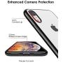 DTTO iPhone XR Case, Slim Fit Case Soft TPU Clear Cover with Metal Luster Edge for Apple iPhone XR 6.1 Inch- Black