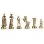 GiftHome Medieval British Army Metal Chess Set for Adults, Handmade Pieces and Natural Solid Wooden Chess Board with Pearl Design Around Board and Storage Inside King 2,75 inc GiftHome Medieval British Army Metal Chess Set for Adults, Handmade Pieces and Natural Solid Wooden Chess Board with Pearl Design Around Board and Storage Inside King 2,75 inc