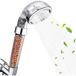 Nosame Shower Head, Filter Filtration High Pressure Water Saving 3 Mode Function Spray Handheld Showerheads for Dry Skin & Hair