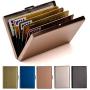 RFID Credit Card Holder Metal Wallet Stainless Steel Credit Card Protector Case Business Card Holder for Men or Women