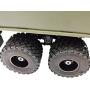 UANG Double Tire Metal Wheel for WPL B16 B36 Q60 Q63 Q64 6WD 6X6 RC Truck Upgrade Parts,Black