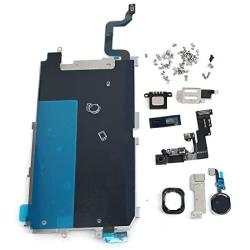 Screen LCD Metal Bracket Front Camera Flex Cable Small Parts Replacement for iPhone 6 (Black)