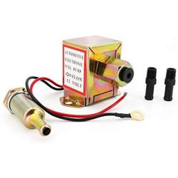 Electric Fuel Pump 12v 4.5-7psi Universal Standard Self Priming Heavy Duty Gas Diesel In-Line In-Tank Electric Fuel Pump With Installation Kit Metal Solid Petro Gasoline or Diesel Engine EP014