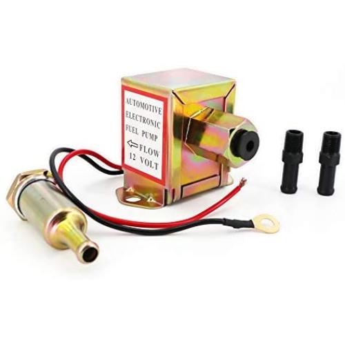 Electric Fuel Pump 12v 4.5-7psi Universal Standard Self Priming Heavy Duty Gas Diesel In-Line In-Tank Electric Fuel Pump With Installation Kit Metal Solid Petro Gasoline or Diesel Engine EP014