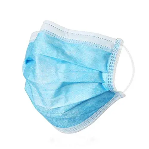 Face Mask, Pack of 50 - Blue Face Mask, Pack of 50 - Blue