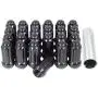 14x1.5 Lug Nuts Set Black Spline - Cone Seat - Dual Hex Key Wheel Lug Nut M14x1.50 (24, Black) 14x1.5 Lug Nuts Set Black Spline - Cone Seat - Dual Hex Key Wheel Lug Nut M14x1.50 (24, Black)