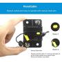 WOHHOM 100 Amp Circuit Breaker DC 12V -48V Waterproof 30A-300A Manual Reset Fuse Inverter for Trolling Motor Auto Car RV Marine Boat Current Overload Protection (100A)