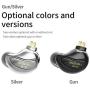 HiFiHear BLON BL01 in-Ear Monitors,10mm Biology Fiber Diaphragm Driver in-Ear Earphone. Zinc Alloy Mirror-Polished Process HiFi in Ear Headphone, with 0.78mm 2Pin Detachable Cable (No mic, Gun)