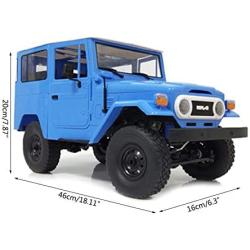 EAPTS RC Buggy Car,RC Car Model Toy,WPL C34 KIT Version Metal 1:16 FJ40 4WD Climbing Off-Road Remote Control Car DIY Upgrade Modified Crawler Car RC Truck Gifts for Boys,Girls,Kids,Adults