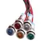mxuteuk 5 Pcs 12V-24V 6mm 1/4'' LED Metal Indicator Light Raised Head Waterproof Signal Lamp Red Yellow Blue Green White with Wire for Car Truck Boat M6-12P mxuteuk 5 Pcs 12V-24V 6mm 1/4'' LED Metal Indicator Light Raised Head Waterproof Signal Lamp Red Yellow Blue Green White with Wire for Car Truck Boat M6-12P