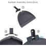 Radley & Stowe Angle Broom and Dustpan Set (Grey)