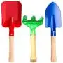 Annymall Garden Tools 3-Piece Set, 8'' Metal with Sturdy Wooden Handle Safe Gardening Tools Trowel, Rake & Shovel for Women, Men, Teens Beach Sandbox Toy Annymall Garden Tools 3-Piece Set, 8'' Metal with Sturdy Wooden Handle Safe Gardening Tools Trowel, Rake & Shovel for Women, Men, Teens Beach Sandbox Toy