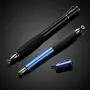MEKO [2nd Gen] Universal Disc Stylus Pens, [2Pcs] [2 in 1 Precision Series] for iPhone X/8/8plus iPad/iPad Pro/iPad Mini and All Touch Screen Devices Bundle with 6 Replacement Tips(Black/Blue)