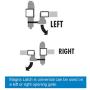 National Hardware V6203 LTCH DLUX BLK N346-202 5-7/8'' LokkLatch Deluxe Keyed Automatic Gate Lock Latch in Black