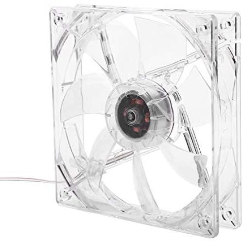 Pokerty Cooling Fan, 12CM 5V USB Transparent LED Colorful Light Cooling Fan PC Computer CPU Cooling Fan