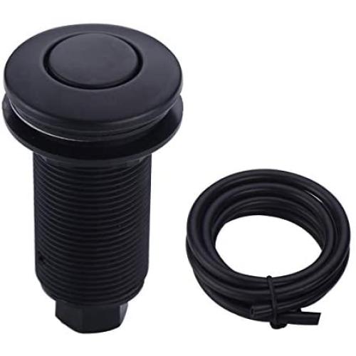 SINKINGDOM Air Activated Switch Button for Sink Garbage Disposal Part, Matte Black SINKINGDOM Air Activated Switch Button for Sink Garbage Disposal Part, Matte Black