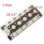 GasSaf Heat Plate Replacement for Select Turbo Gas Grill Models, 16.5 inch 3-Pack Stainless Steel Heat Plate, Heat Tent, Burner Cover, Vaporizor Bar and Flavorizer Bar(16 1/2x 6 1/2inch)(3-Pack)