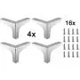 Zorfeter 4 Inch Furniture Legs, Set of 4 Modern Metal Triangle Furniture Sofa Feet DIY Replacement Parts for Table Cabinet Cupboard Sofa, Polished Chrome Zorfeter 4 Inch Furniture Legs, Set of 4 Modern Metal Triangle Furniture Sofa Feet DIY Replacement Parts for Table Cabinet Cupboard Sofa, Polished Chrome