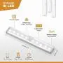 LED Closet Light Motion Activated, Cordless Under Cabinet Motion Sensor Light, Wireless Stick-on Anywhere Battery Operated 10 LED Motion Sensor Night Light for Closet Hallway Stairway, 3 Pack