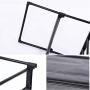 N/N 8-Tier Narrow Tall Shoe Rack Metal Shoes Storage Shelf Space-Saving Stackable Vertical Shoes Organizer Shelf Dustproof Black Shoes Rack for Closet,Doorway, Entryway