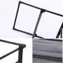 N/N 8-Tier Narrow Tall Shoe Rack Metal Shoes Storage Shelf Space-Saving Stackable Vertical Shoes Organizer Shelf Dustproof Black Shoes Rack for Closet,Doorway, Entryway