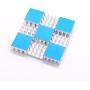 weideer 10pcs Aluminum Heat Sink 14x14x7mm/0.5'' x0.5X 0.2'' Small Cooler Heat Sink with Thermal Conductive Double Sided Tape for Cooling Cooler GPU Chips VRAM VGA VRAM RAM HS14x14x7W