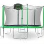 Merax 12FT Trampoline with Safety Enclosure Net, Basketball Hoop and Ladder - BV Certificated – Basketball Trampoline