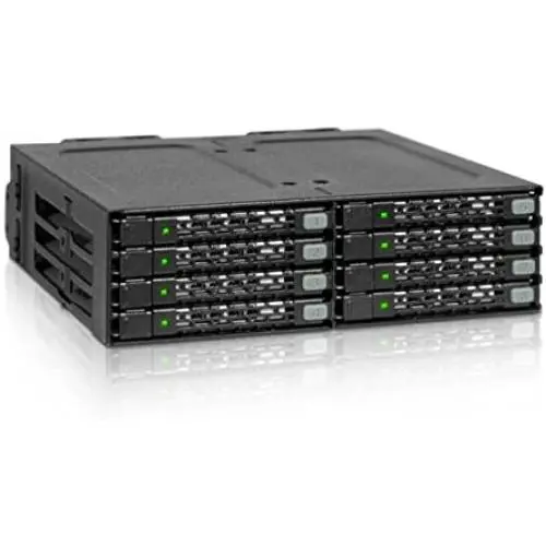 ICY DOCK ToughArmor MB998IP-B Rugged Full Metal 8 Bay 2.5'' SAS/SATA SSD&HDD (7mm) Backplane Cage for External 5.25'' Bay ICY DOCK ToughArmor MB998IP-B Rugged Full Metal 8 Bay 2.5'' SAS/SATA SSD&HDD (7mm) Backplane Cage for External 5.25'' Bay