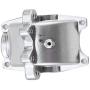 JVSISM 2Pcs Aluminum Front and Rear Gear Box Set for WLtoys 1/18 RC Car A959 A959B A969 A969-B A979 K929 Upgrade Parts Silver